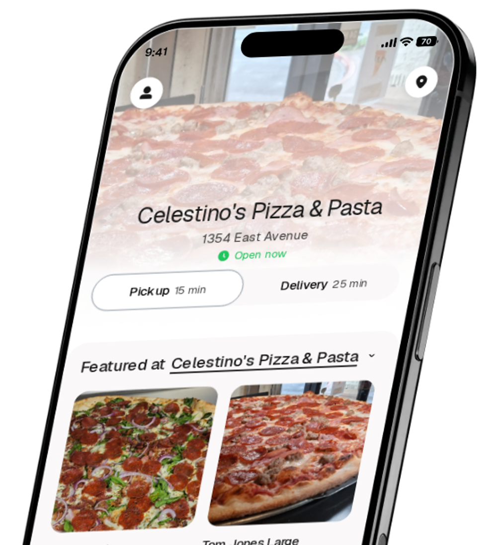 Celestino's Pizza & Pasta app preview