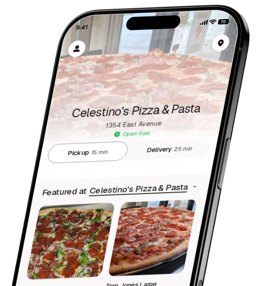 Celestino's Pizza & Pasta app preview